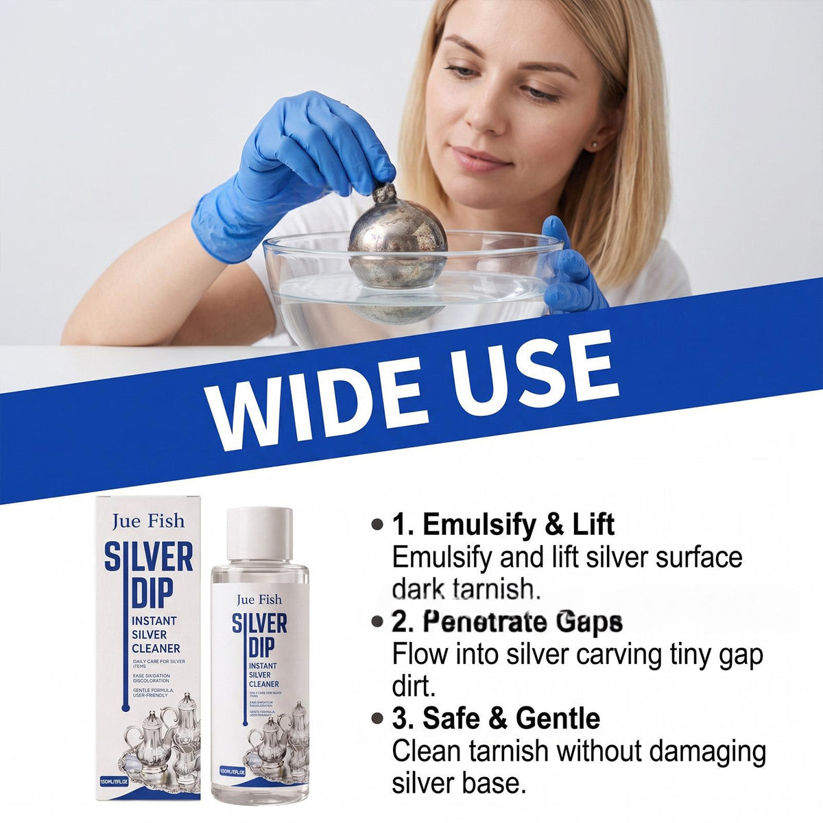Silver Cleaner for Home and Office Surfaces - 150ML