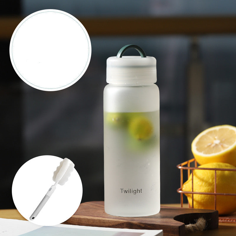 Portable Heat-Resistant Glass Mug for Student and Home Use