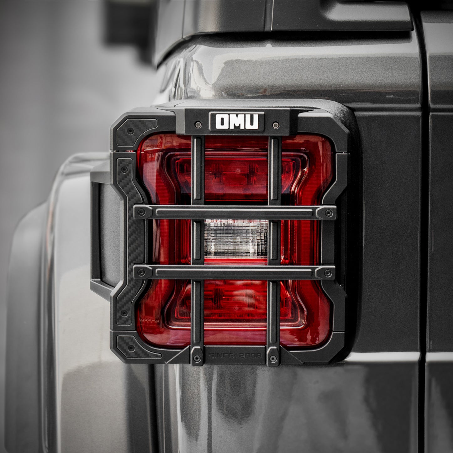 Aluminum Tail Light Cover for 2026 Jeep Wrangler Rubicon-X - Black