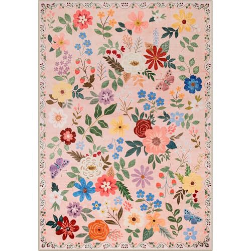 Vintage American-Style Rug for Living Room Non-Slip & Stain-Resistant Floor Mat