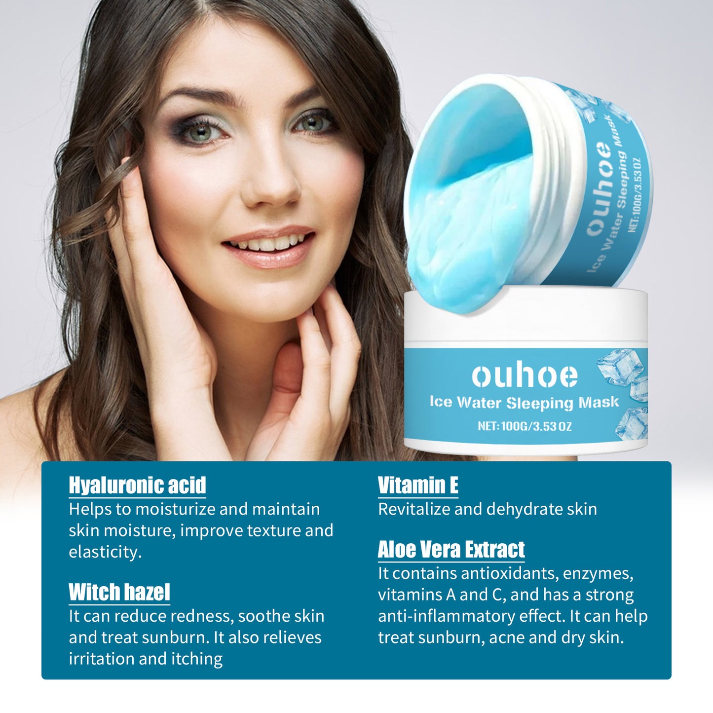 Hydrating Overnight Sleeping Face Mask - Moisturizing & Repairing Cream