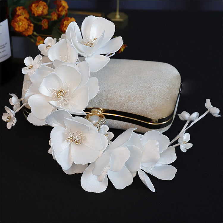 3D Flower Petal Headdress - Handmade Fabric