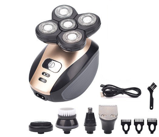 5-in-1 Electric Shaver for Men, 4D Floating Head, Rechargeable