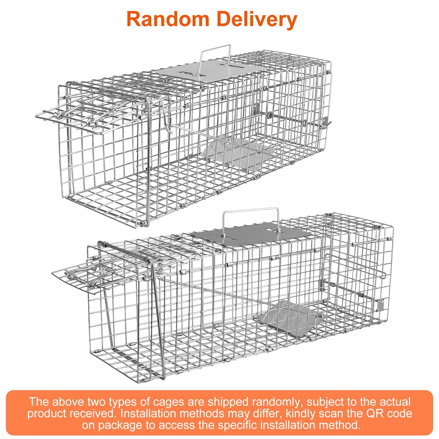 Humane Live Animal Trap Cage - Collapsible Wire for Small Animals