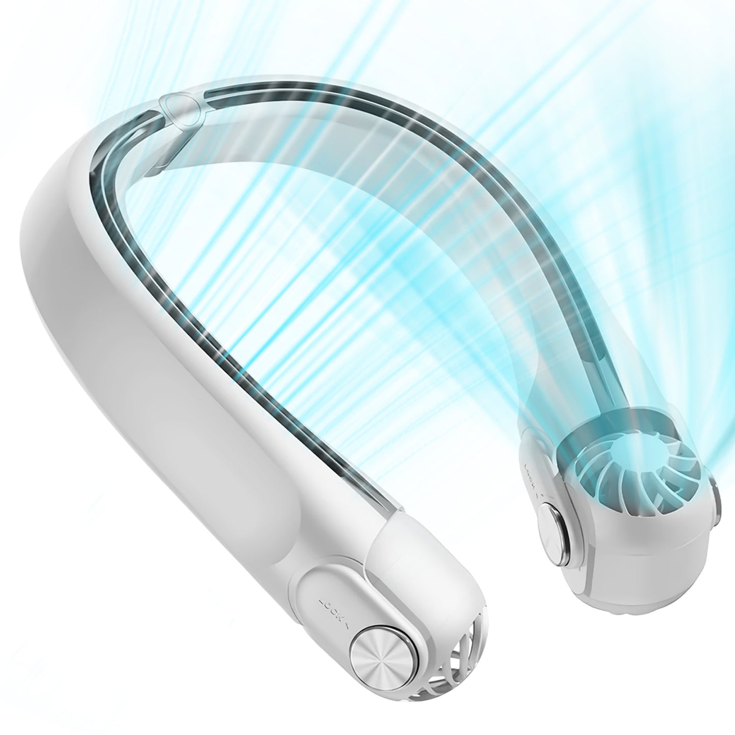 Portable Neck Hanging Fan - Hands-Free Cooling with 3 Speeds