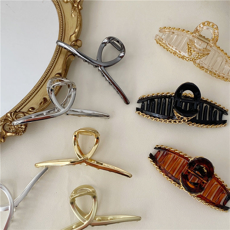 Textured Hair Accessory Chain Grip - Personalized Alloy Hairband or Hairpin