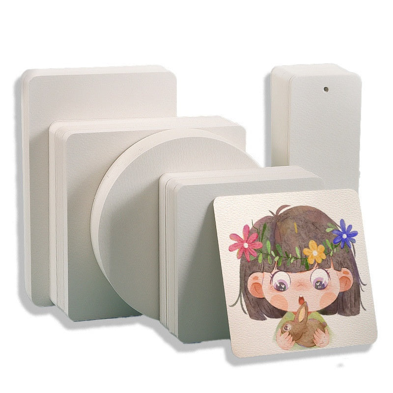 Watercolor Paper Postcard Set - 50 Sheets Various Sizes for Art & Craft