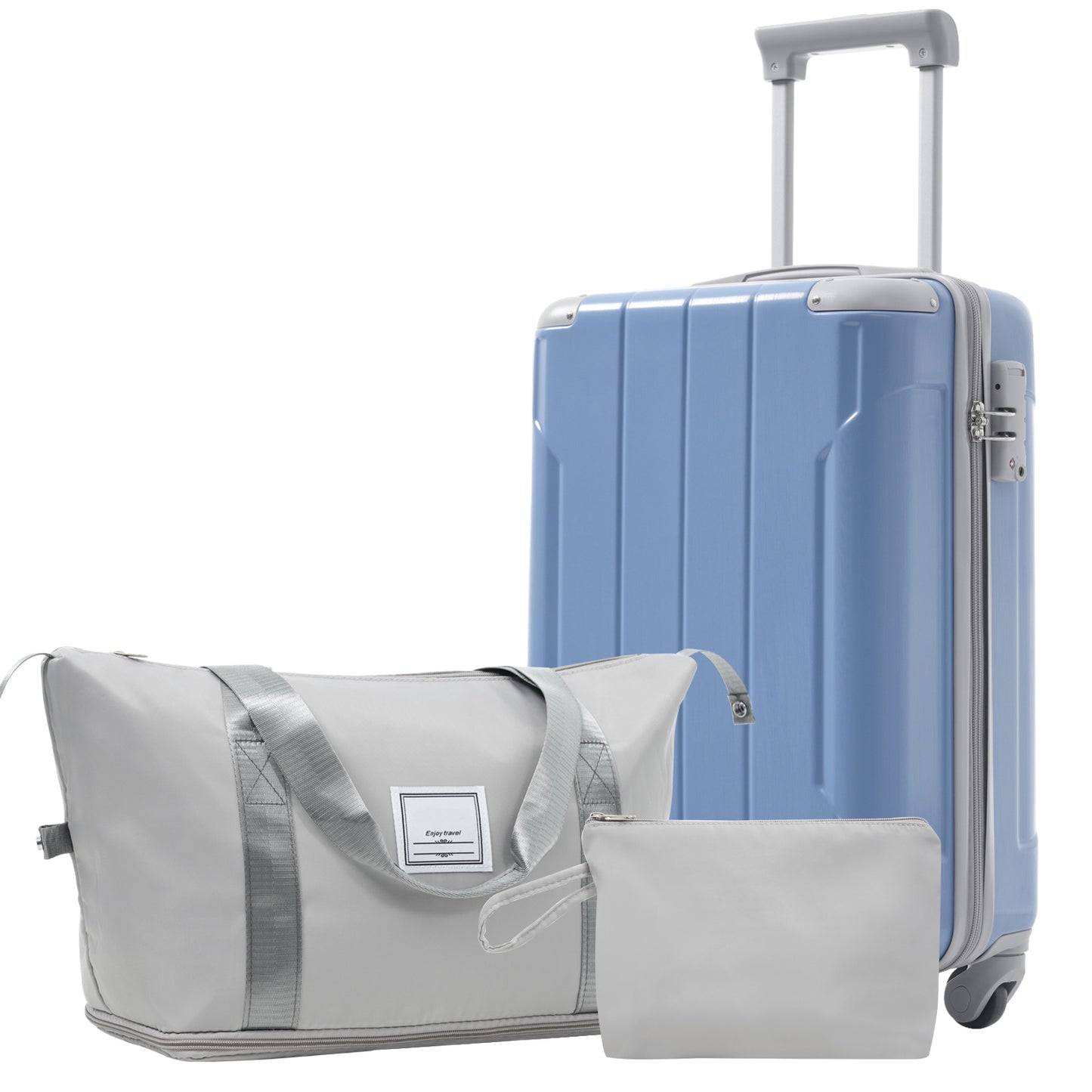 20 Inch Lightweight Carry-On Luggage Set with Spinner Wheels - Glacier Lake