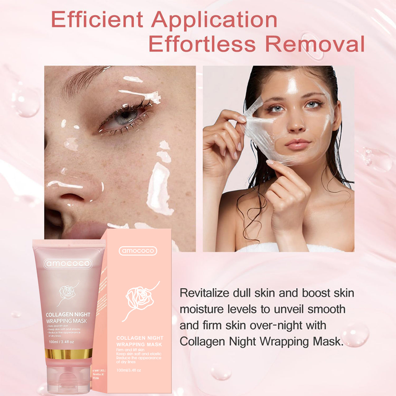 Collagen Night Wrapping Mask - Firming & Hydrating Overnight Face Treatment