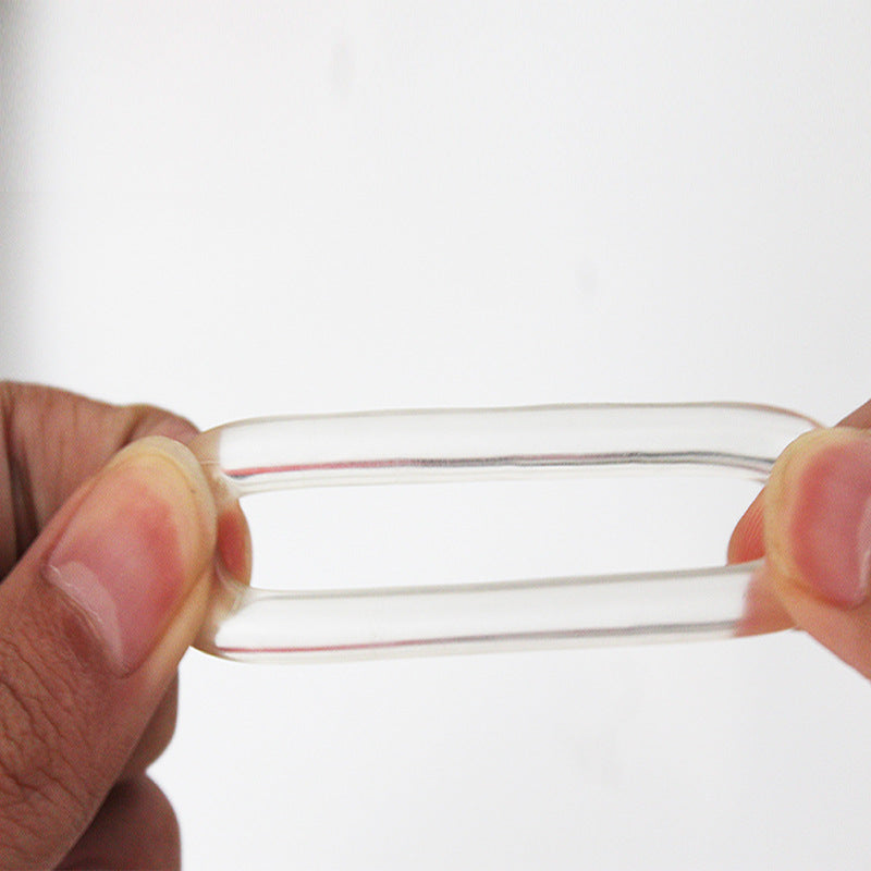 Men's Silicone Lifting Ring - Transparent Workout Accessory