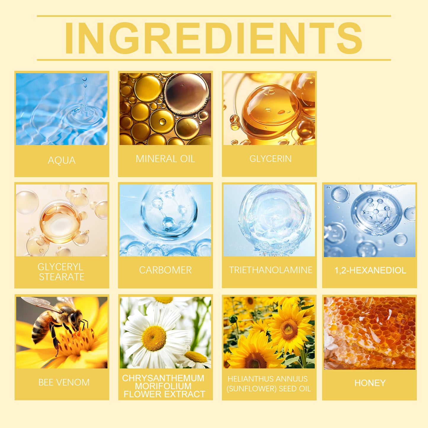 Bee Venom Anti-Wrinkle Face and Neck Moisturizing Cream