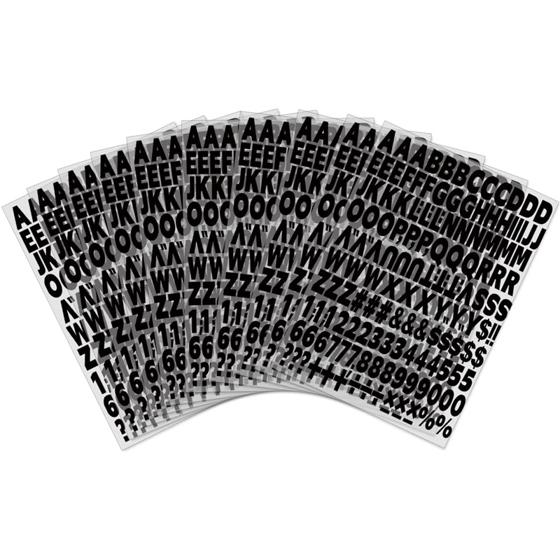 1680pcs Iron-On Heat Transfer Letters & Numbers for DIY Crafts