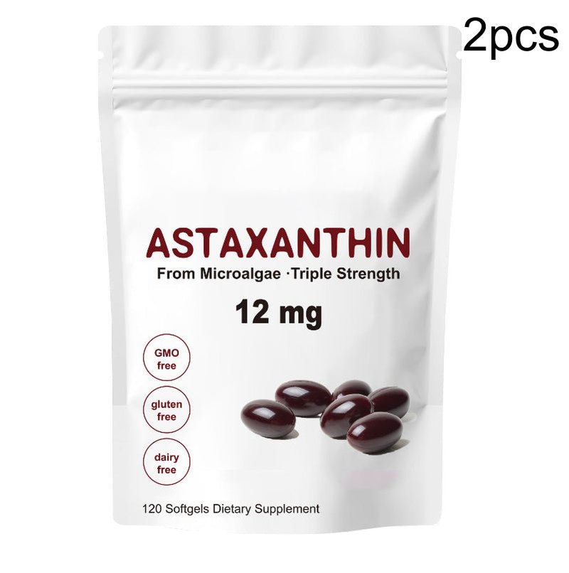 Astaxanthin 12mg Softgels - Antioxidant & Eye Support