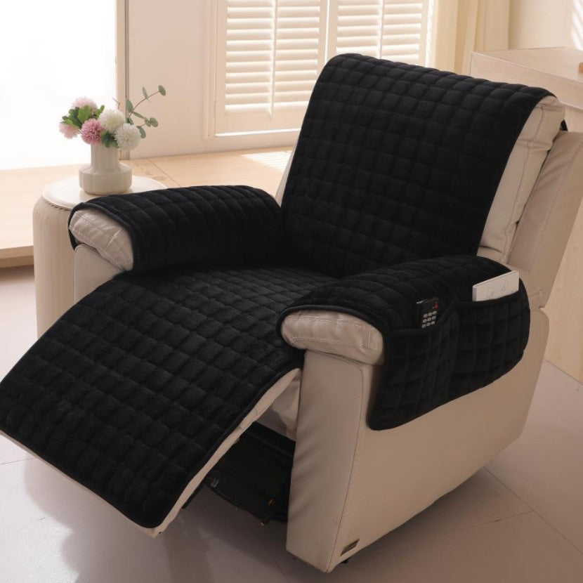 Non-Slip Plush Sofa Cushion Cover - Warm Nordic Dust Protector