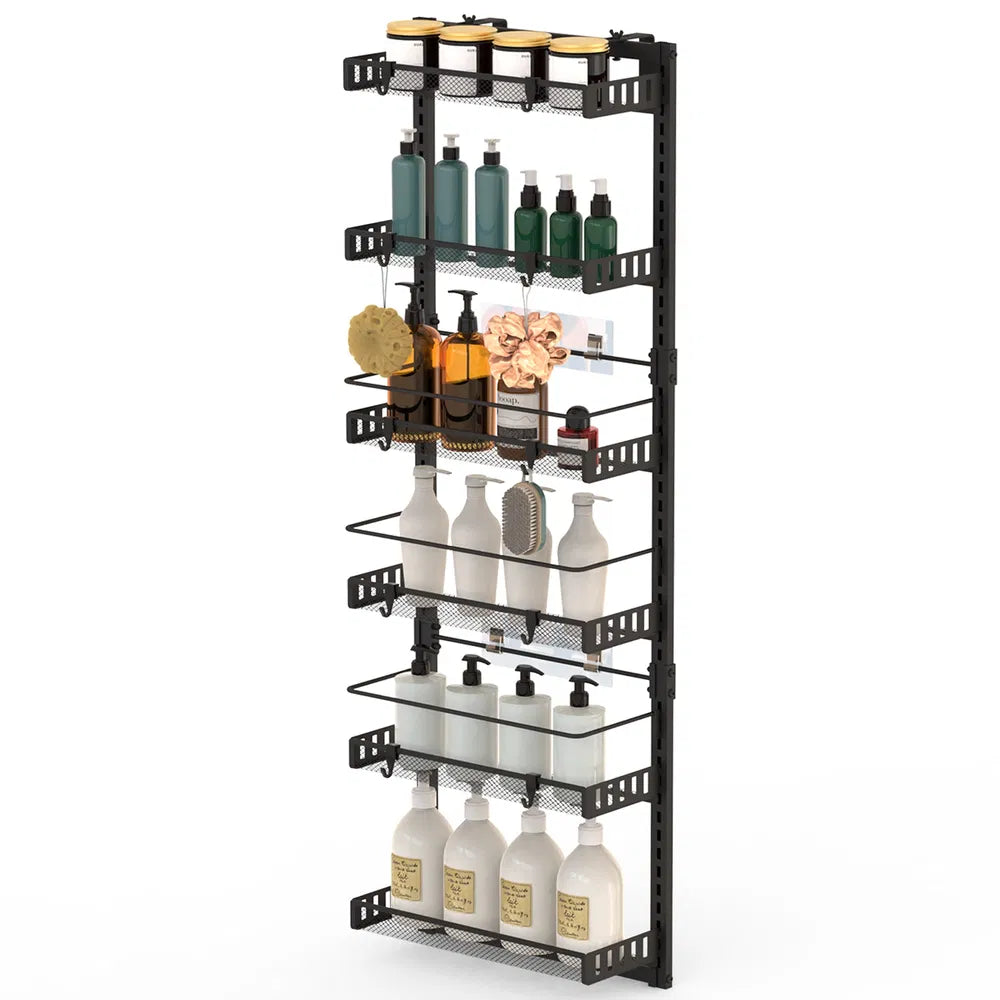 Over The Door Pantry Organizer 6-Tier Carbon Steel 110LBS Loading