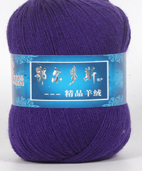 Hand-Knitted Cashmere Yarn for Knitting & Crocheting - Medium Coarse Pure Wool Thread