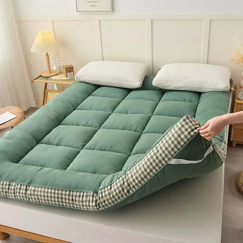 Checkered Edge Twin Size Mattress - Gray Color