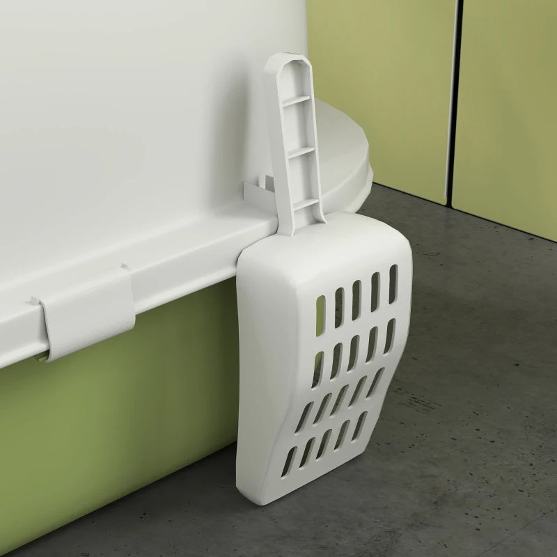 Covered Cat Litter Box with Lid, Scoop & Deodorizing Bags - Odor Control & Privacy