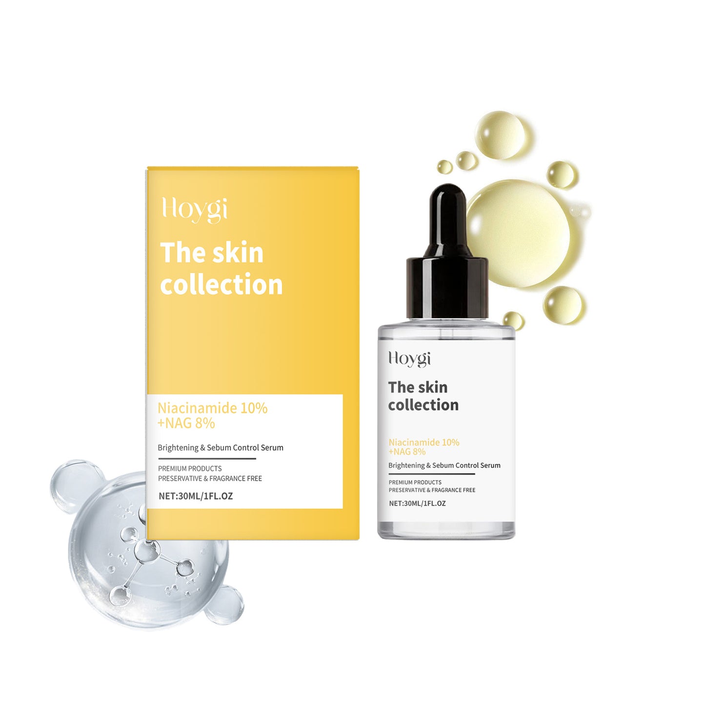 Nicotinamide Brightening Face Serum - Moisturizing & Hydrating Essence, 30ml