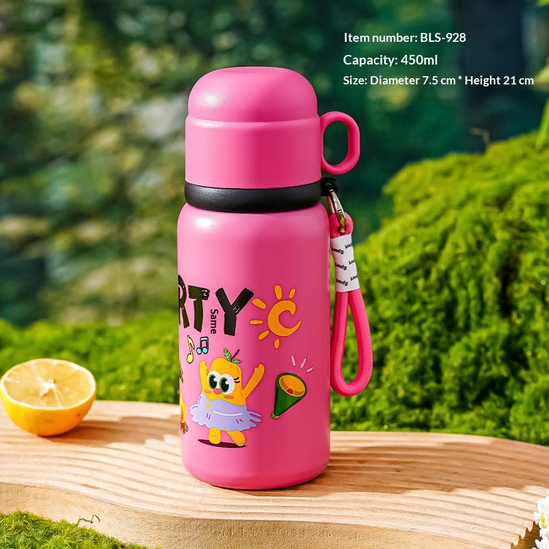 Insulated Children’s Stainless Steel Cup with Carrying Strap - 450ml