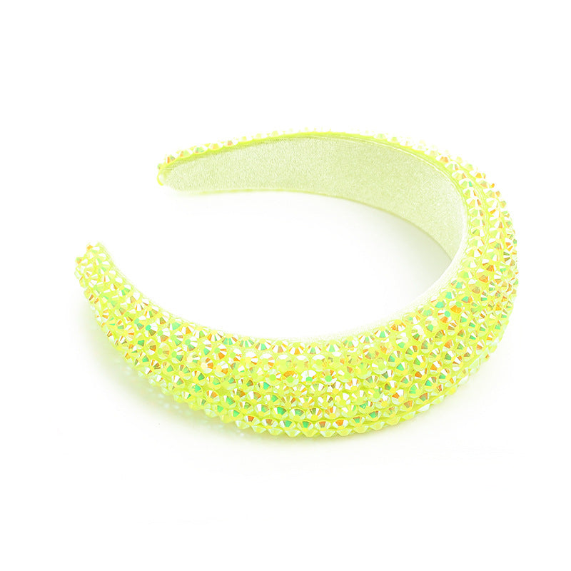 Baroque Sparkling Rhinestone Hair Band - 3cm Wide