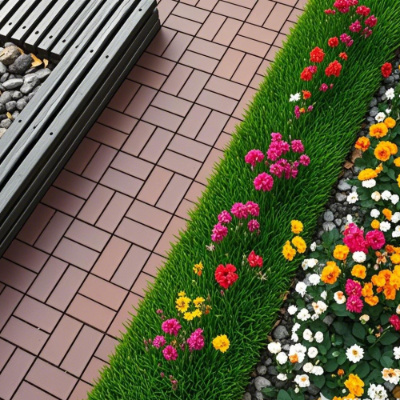 Interlocking Deck Tiles 44 Pack Waterproof Outdoor Patio Flooring 12x12 Square