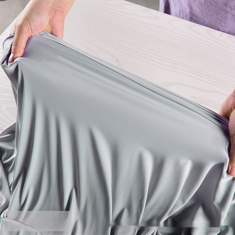 Breathable 75D Ice Silk Fabric for Yoga & Dance Pants - Gray