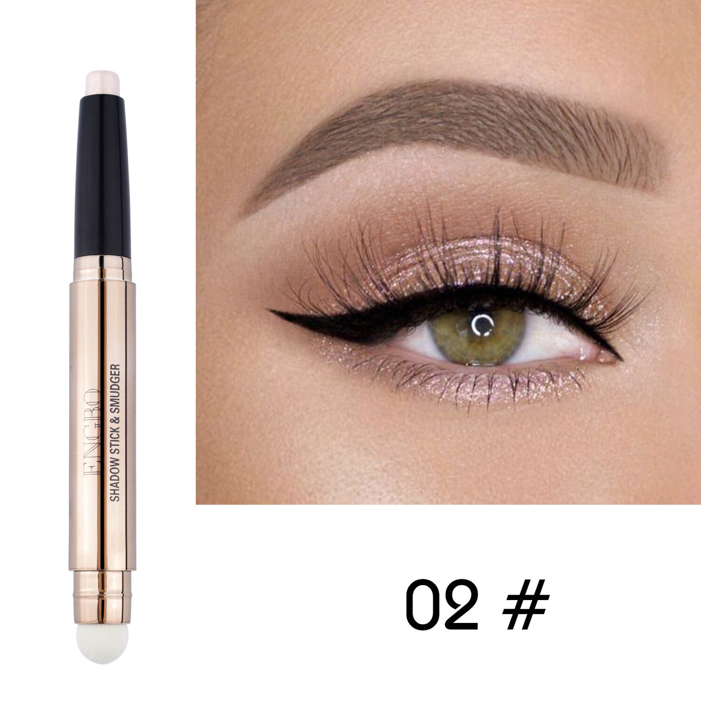 Monochrome Eye Shadow Pen Set - Double Headed Makeup Tool for Eyes