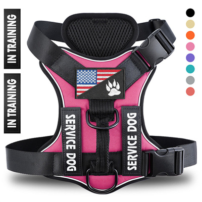 Reflective Breathable Polyester Dog Harness - Adjustable & Durable Pet Strap