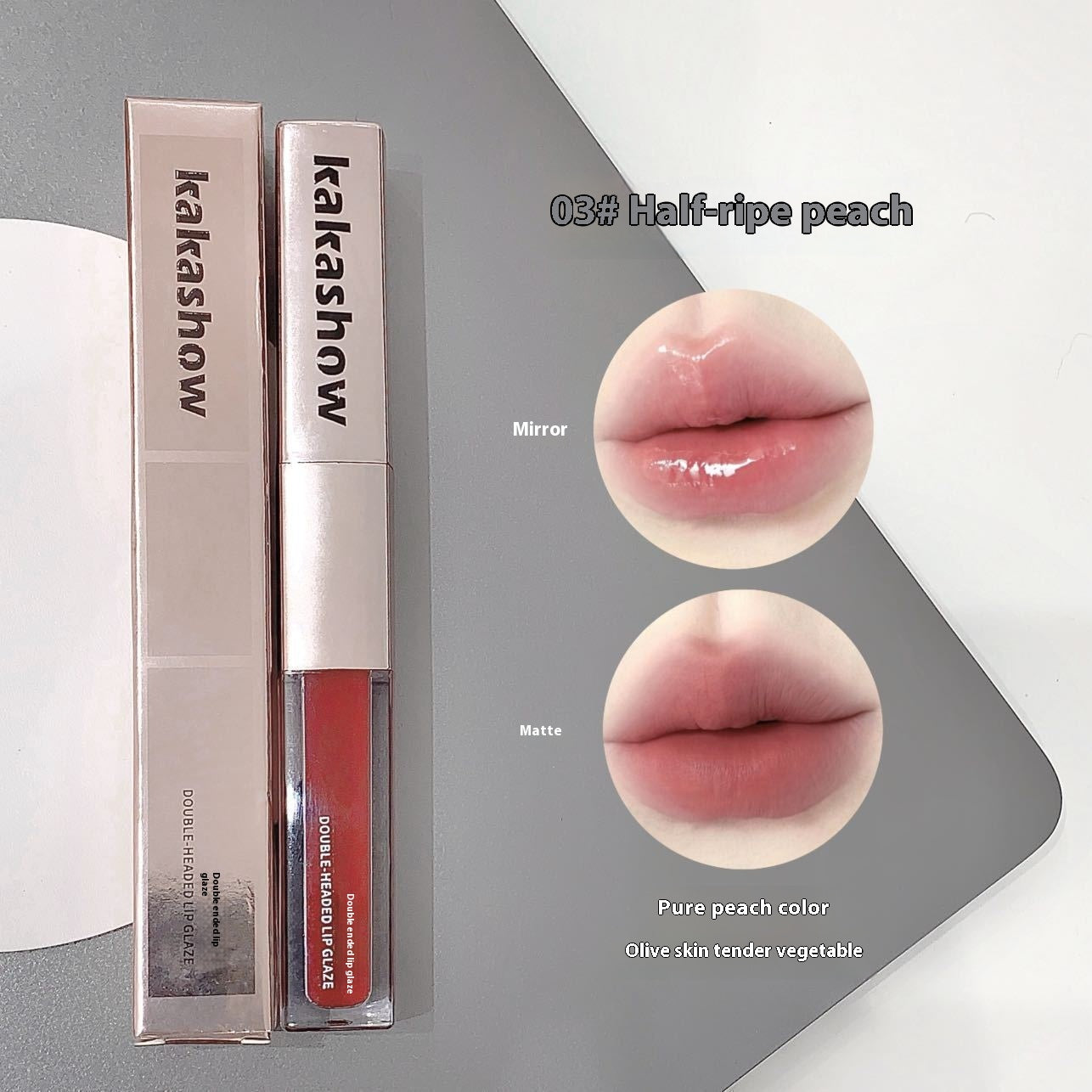 Double-Headed Lip Lacquer Matte Lipstick Set - Multiple Colors 2g