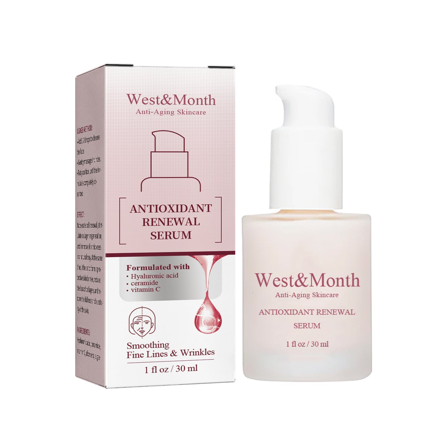Antioxidant Renewal Serum with Vitamin C & Hyaluronic Acid - 30ml