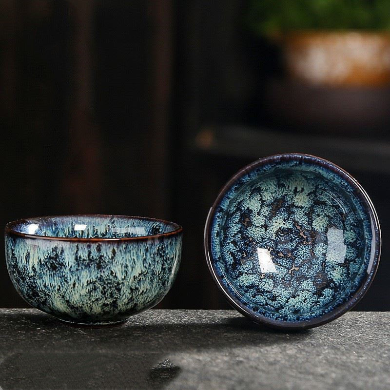 Ceramic Tea Cup Set - Minimalist Kiln Handmade Drinkware