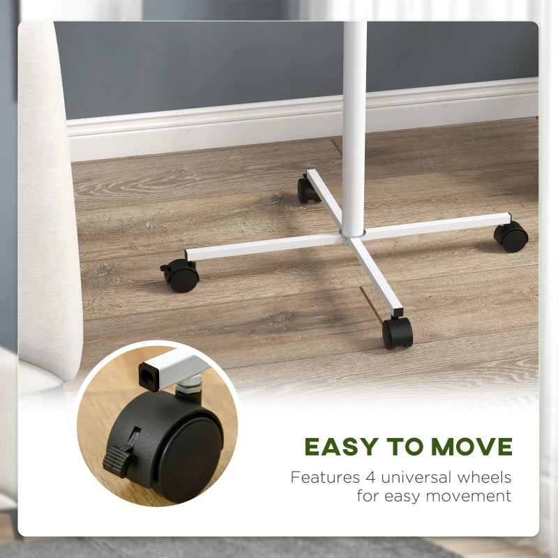 Bird Stand with Wheels and Feed Bowls for Parrots - Indoor Outdoor Perch