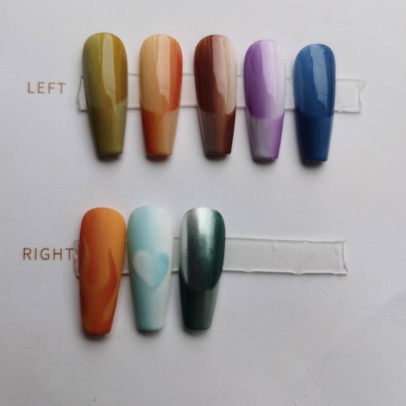 Two-Color French Gradient Nail Art Patches Set