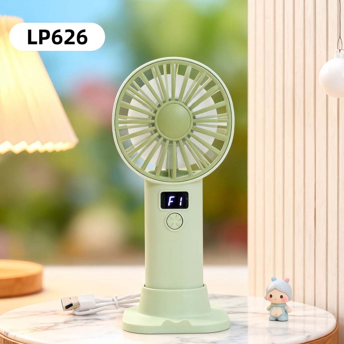 Digital Display Fan with Stepless Speed Control and Powerful Airflow