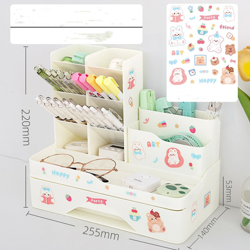 Multifunctional Pen Holder with Storage Box - Home Organization