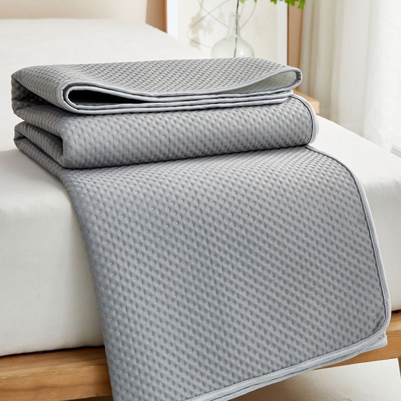 Breathable Summer Cooling Mattress Pad - Ice Silk Bed Mat for Hot Weather
