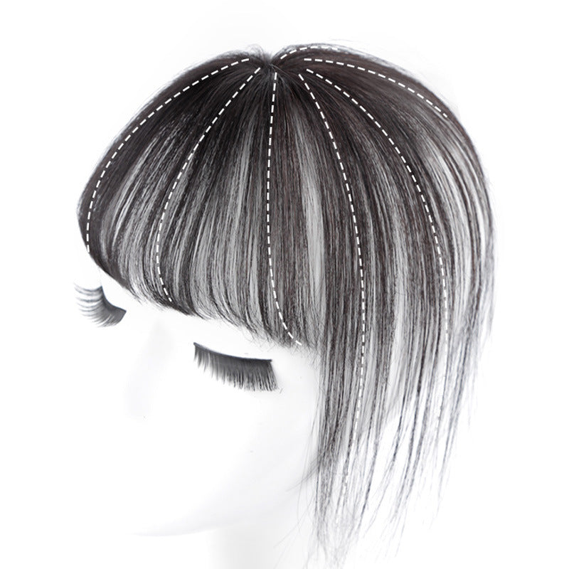French Bangs Wig | Medium Length Synthetic Hair | Multiple Colors