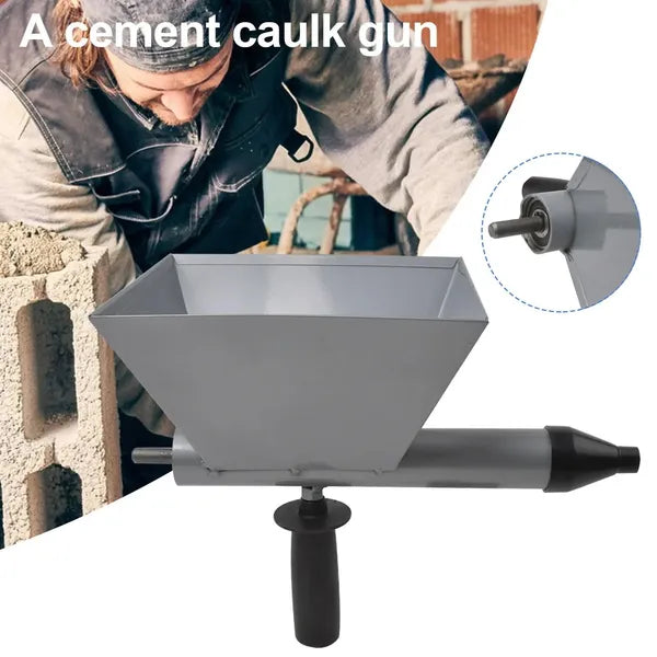 Cement Sprayer Gun with 4 Nozzles - Stainless Steel Hand Tool for Mortar & Plaster