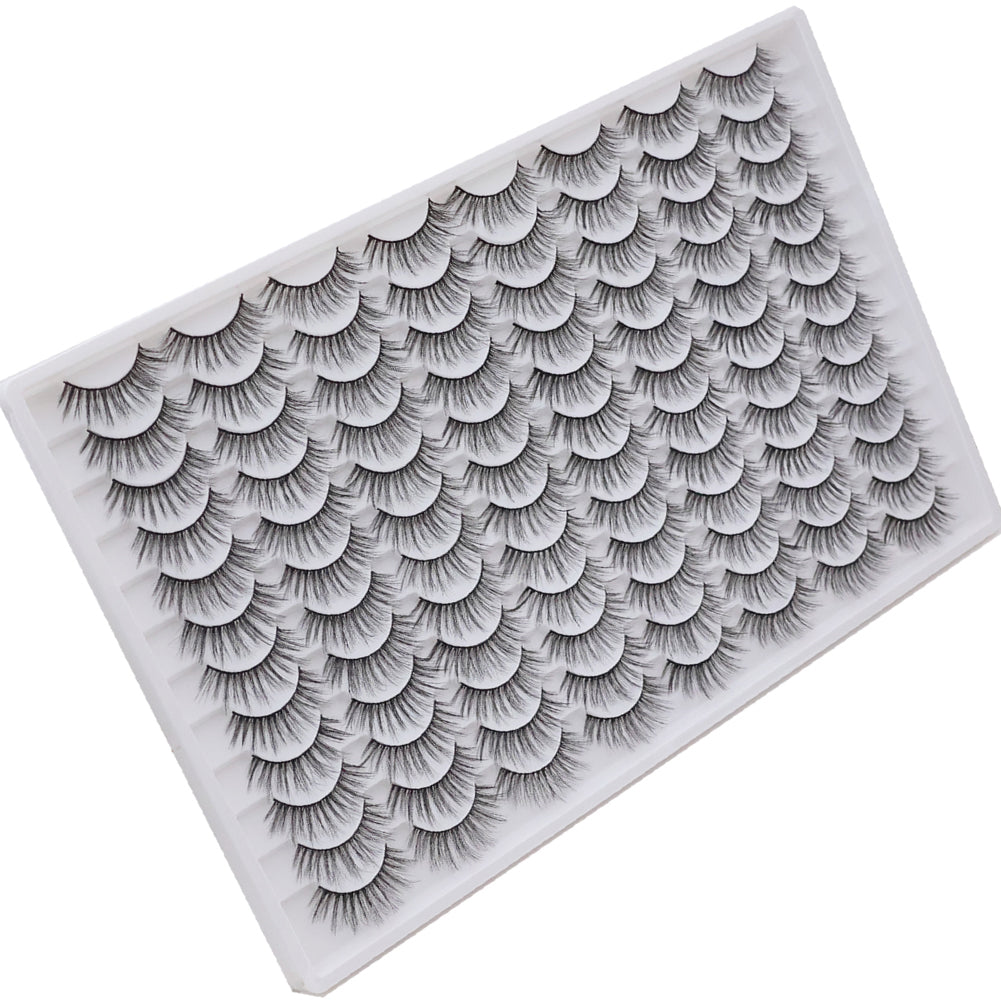 3D Multi-Layered False Eyelashes - Soft & Realistic Black Lashes