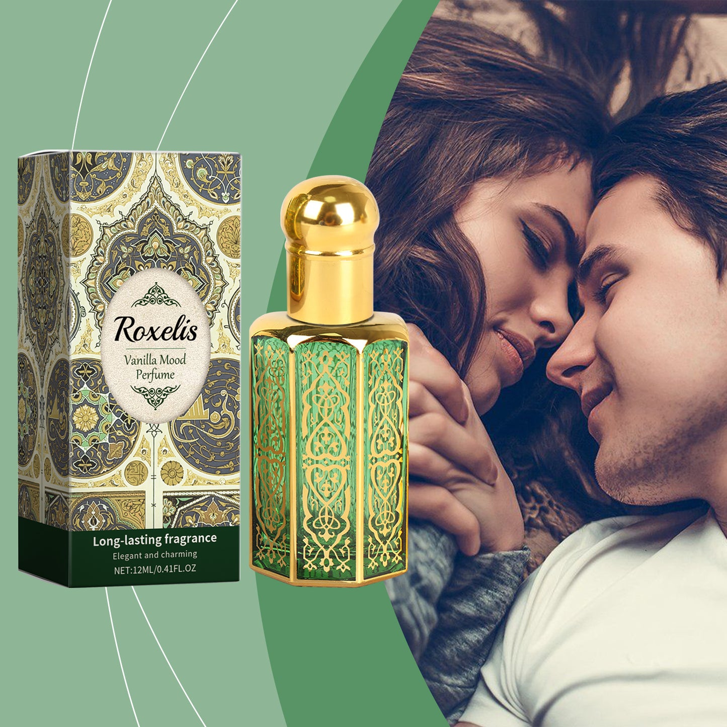 Vanilla Mood Arabian Roll-On Perfume Oil - 12ml Floral Vanilla Fragrance