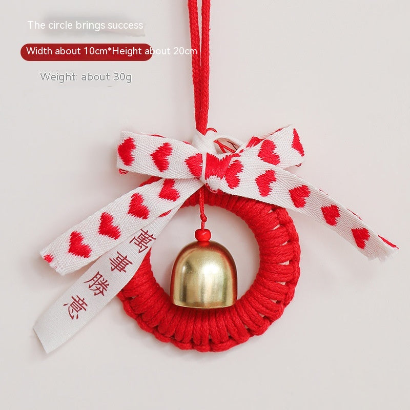 Nordic Style Christmas Decoration Pendant for Vehicles - Festive Holiday Ornaments