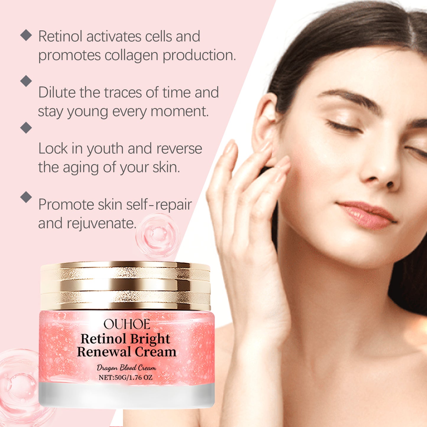 Rosehip Anti-Wrinkle Facial Cream - Moisturizing & Firming Skin Care