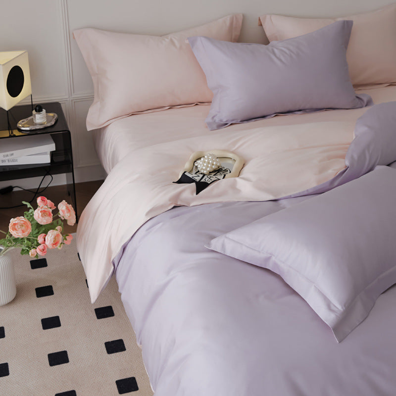Pure Cotton Four-Piece Bed Set - All Cotton Bed Sheets for Home