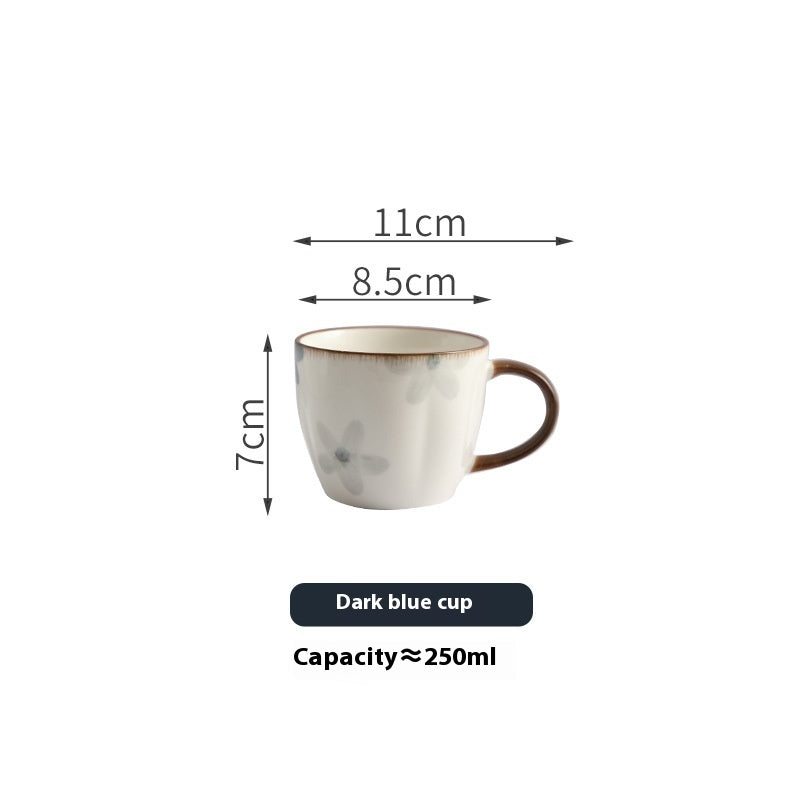 Ceramic Water Cup and Kettle Set - Hand-Painted Drinkware for Home & Kitchen