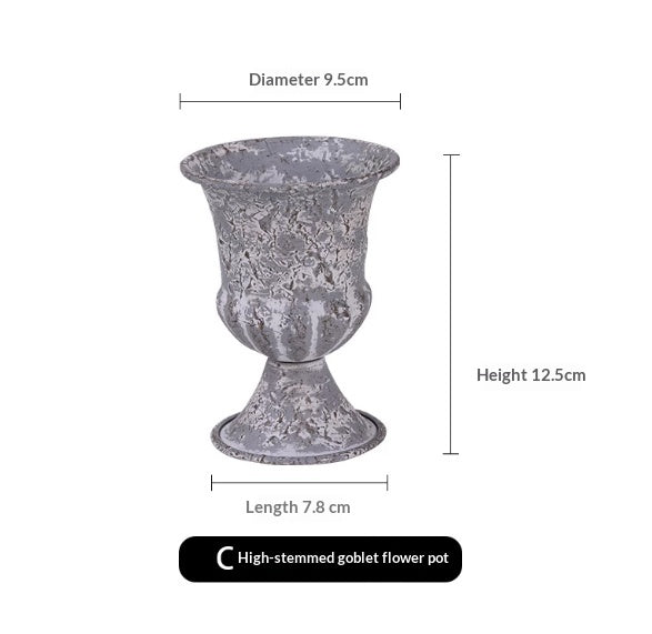 Small Flower Pot for Succulents Retro Display Garden Decor