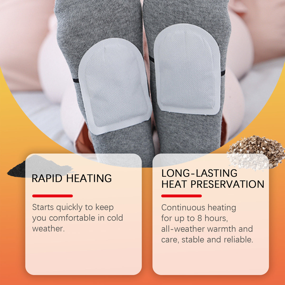 Disposable Foot Warmers - Breathable Heating Patches, 2 Pieces