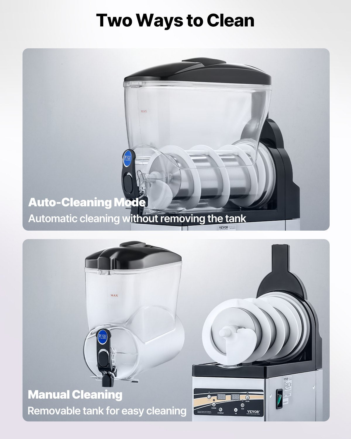 15L Commercial Slushy Machine for Frozen Drinks Margaritas & Smoothies