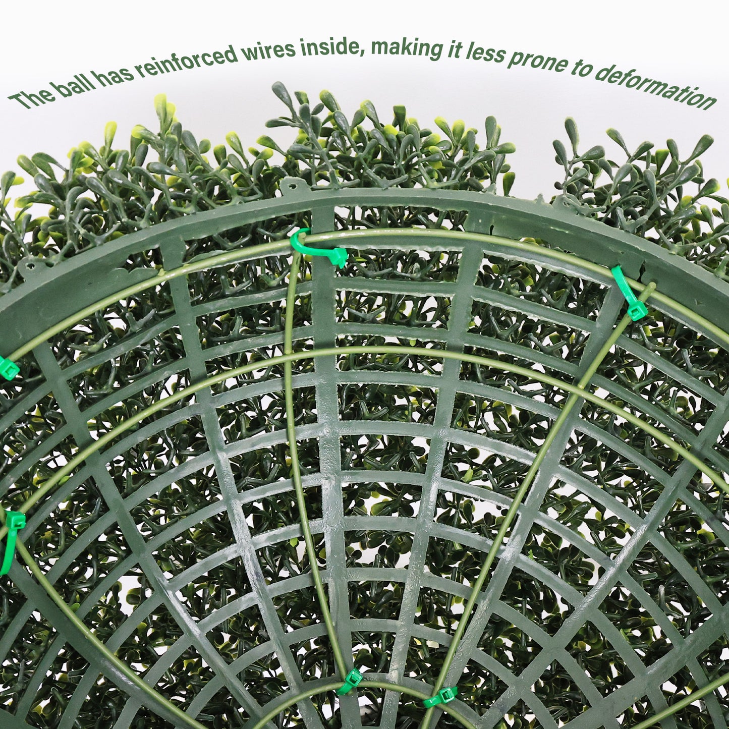 18.5-Inch Artificial Boxwood Topiary Balls - 2pcs Set - Green