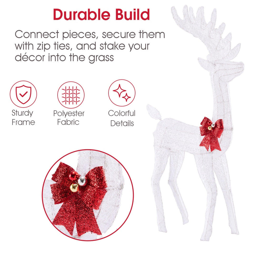 Christmas Outdoor Deer Decoration with LED Lights